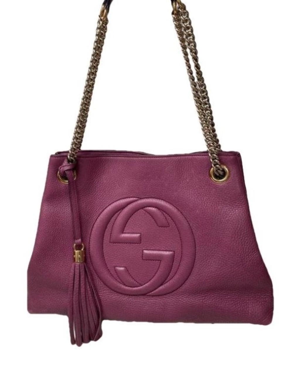 🛍️ Gucci Soho Pebbled Leather Medium Tote with Certificate of Authenticity